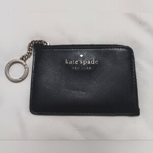 Kate Spade New York Madison Medium L-Zip Card Holder Wallet, EUC